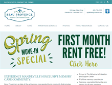 Tablet Screenshot of beauprovence.com
